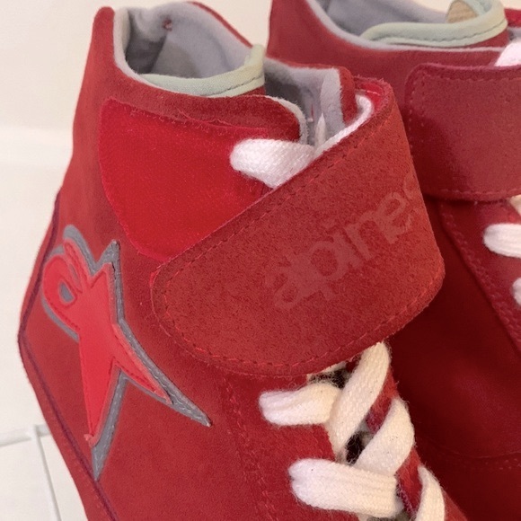 Alpinestars Y2K Red Vintage Suede Racing Boots/EUC - Picture 8 of 17